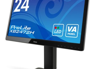 iiyama、VA方式の24型ワイド液晶ディスプレイ「ProLite XB2472H」を発売