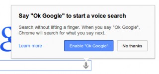 Google、「Chrome 34」にハンズフリー音声検索機能を追加