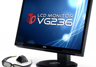 ASUS、3D Visionキットを同梱した23型ワイド3D液晶ディスプレイ「VG236H」