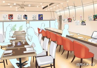 中村佑介氏のイラスト原画を鑑賞しながらくつろげるギャラリーカフェが期間限定でオープン