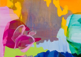 ルノワールやモネやゴッホなど印象派の色彩をモチーフにした作品を展示する流麻二果氏の個展「色を追う」