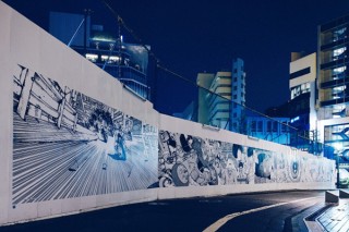 渋谷PARCOの建て替え工事の仮囲いを活用した「AKIRA ART WALL」が“第2章”に突入