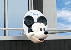 マスプロ、ミッキーマウスの顔が3Dで表現されたBSアンテナ発売