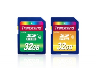トランセンド、最大容量32GBのClass 4/Class 10対応SDHCカード