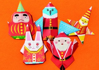 折り紙のサンタでフロアを彩る「折って！折って！オレ！サンタ 大阪イセタンのクリスマス」