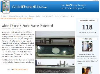 White iPhone 4 Front Frame Perfected!