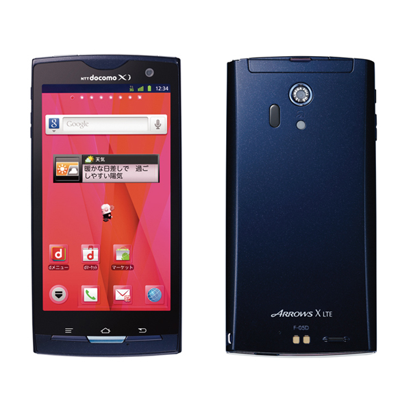 ドコモ、Xi対応Androidスマートフォン「ARROWS X LTE F-05D