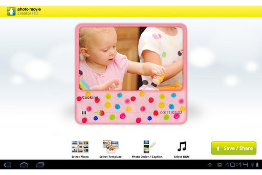 ソニー フォトムービーを作れるandroidタブレット用アプリ Photo Movie Creator Hd デザインってオモシロイ Mdn Design Interactive