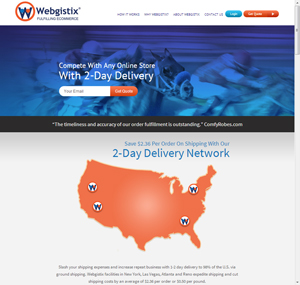 Webgistix社のWebサイト
