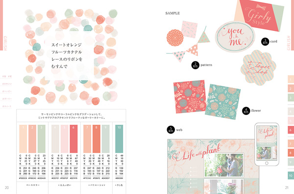 今すぐ使える配色カタログ かわいい色の本 デザインと言葉の配色ブック デザインってオモシロイ Mdn Design Interactive