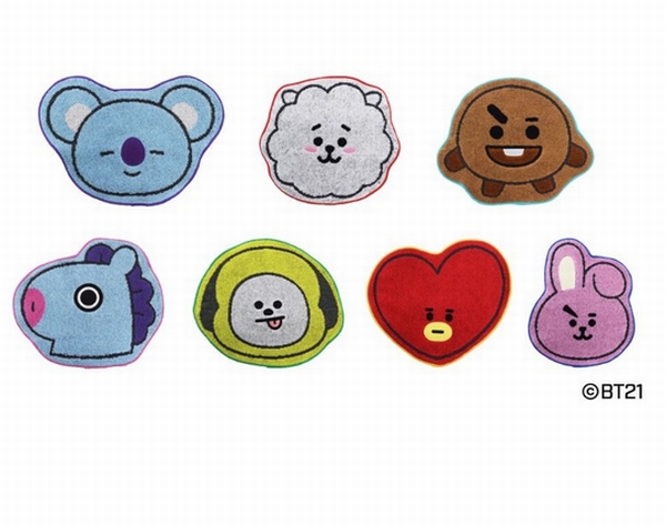 ヴィレヴァン キャラも形もオシャレかわいい Bt21タオルシリーズ 発売 デザインってオモシロイ Mdn Design Interactive